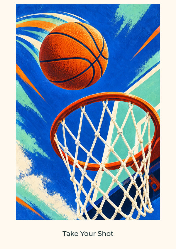 Oddaj swój rzut — grafika dziecięca Court Club