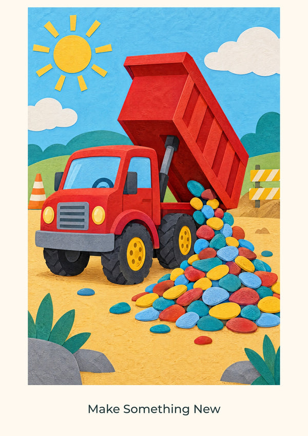 Make Something New — Little Builders Children’s Art Print