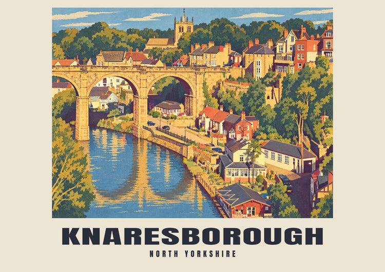 Knaresborough — Retroplakat kolejowy