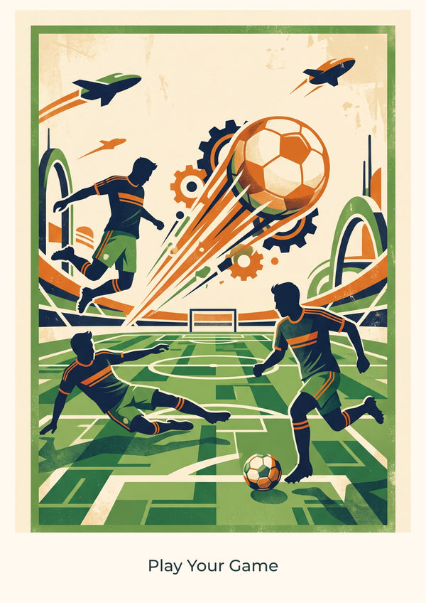 Play Your Game — Football Futures Children’s Art Print