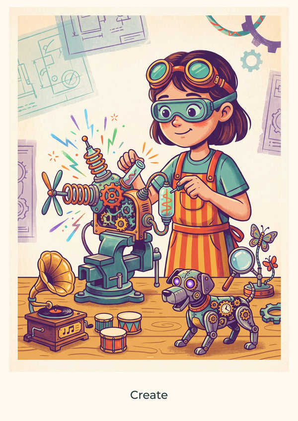 Create — Inventor’s Club Children’s Art Print