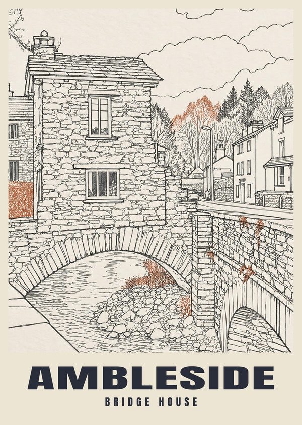 Bridge House, Ambleside Poster