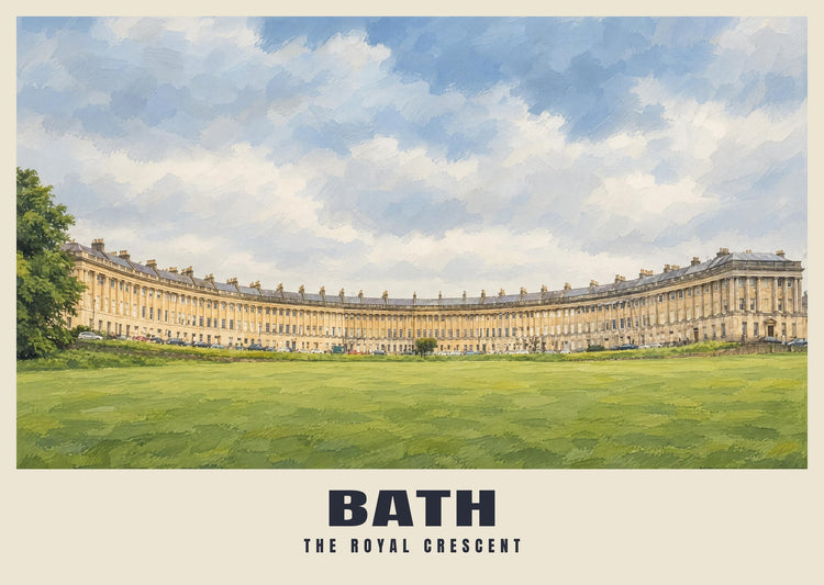 The Royal Crescent, Bath Poster