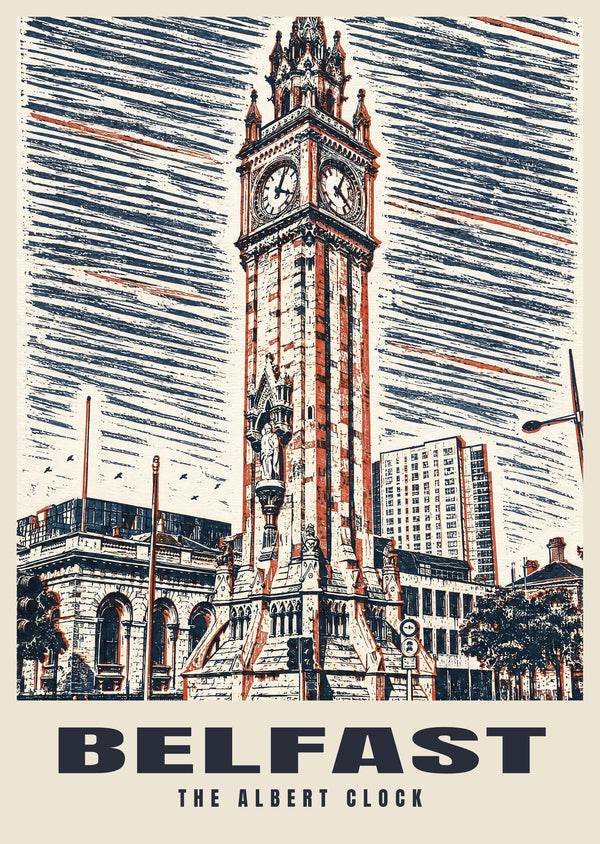 The Albert Clock, Belfast Poster