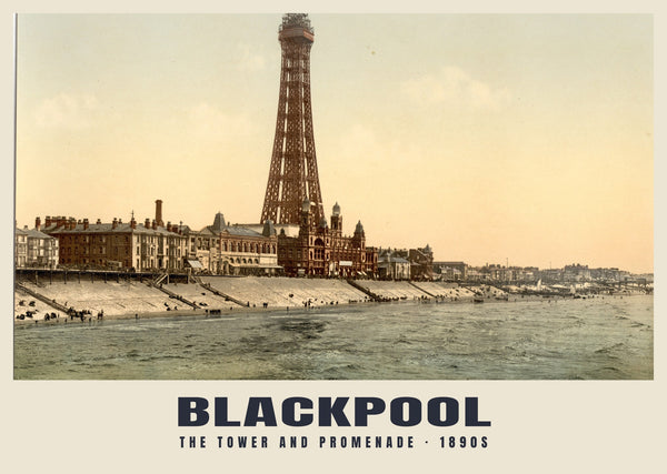 The Tower and Promenade, Blackpool, c. 1890–1900 Heritage Print