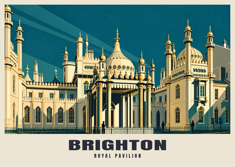 Plakat vom Royal Pavilion, Brighton