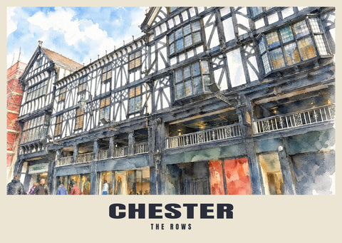 Poster „The Rows“, Chester