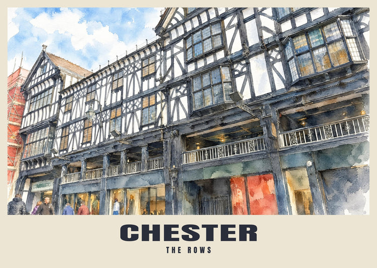 The Rows, Chester Poster