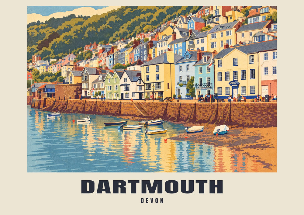 Dartmouth — Retro Railway Art Print