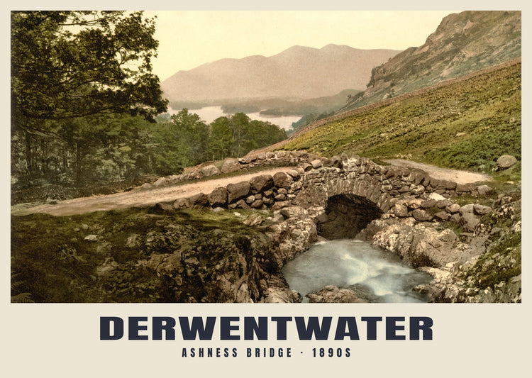 Ashness Bridge, Derwentwater, c. 1890–1900 Heritage Print