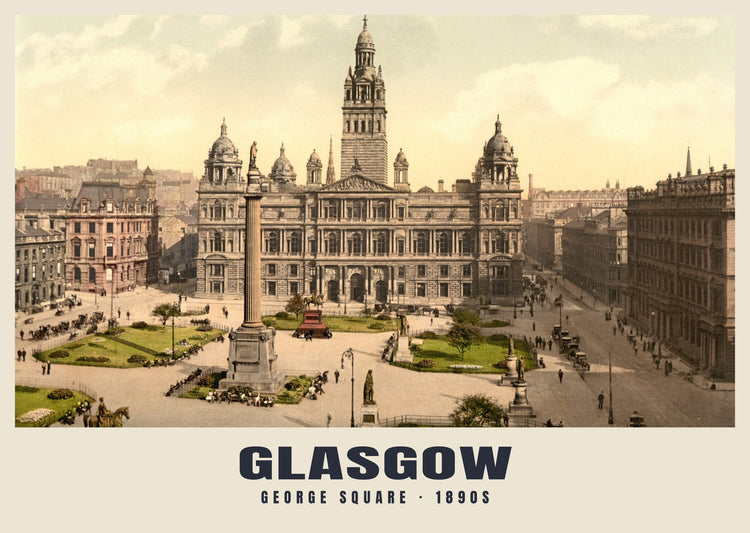 George Square, Glasgow, c. 1890–1900 Heritage Print