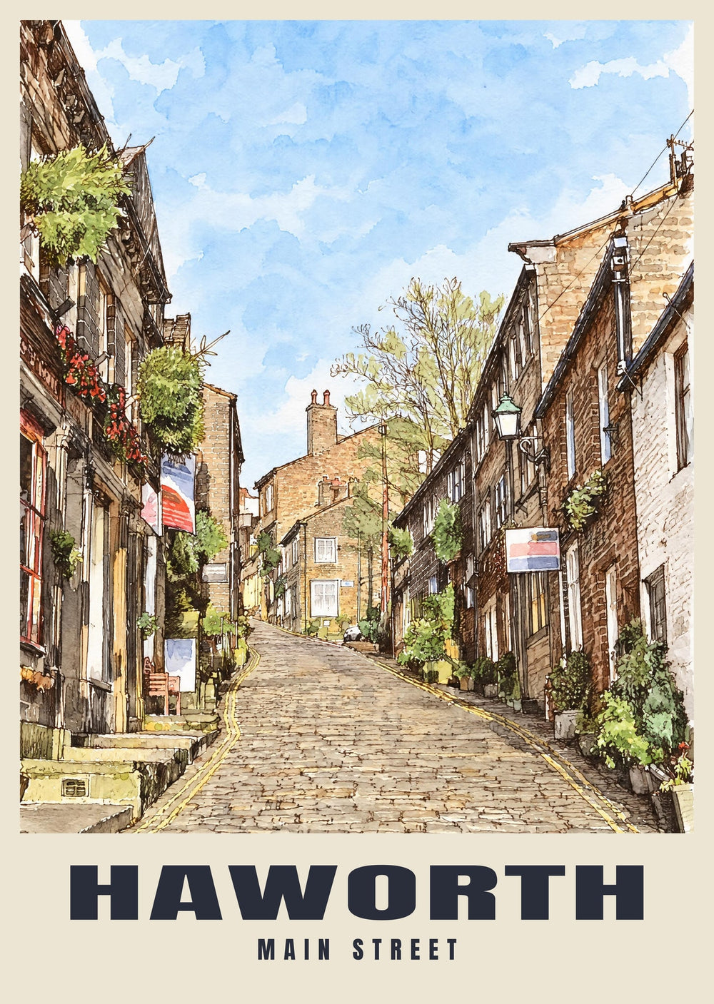 Main Street, Haworth Poster