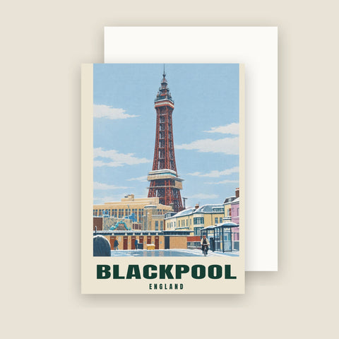 Biglietti di Natale Blackpool Tower (confezione da 10)