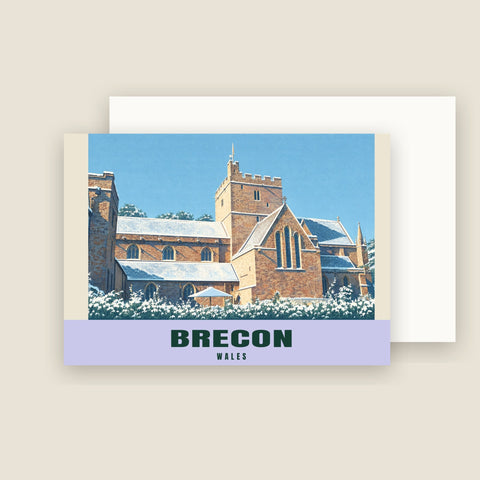 Tarjetas de Navidad de la Catedral de Brecon (paquete de 10)