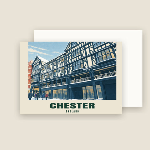 Weihnachtskarten "The Rows, Chester" (10er-Pack)