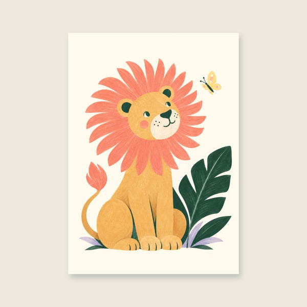 Brave Little Lion Children’s Print
