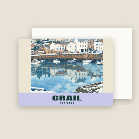 Cartes de Noël du port de Crail (paquet de 10)