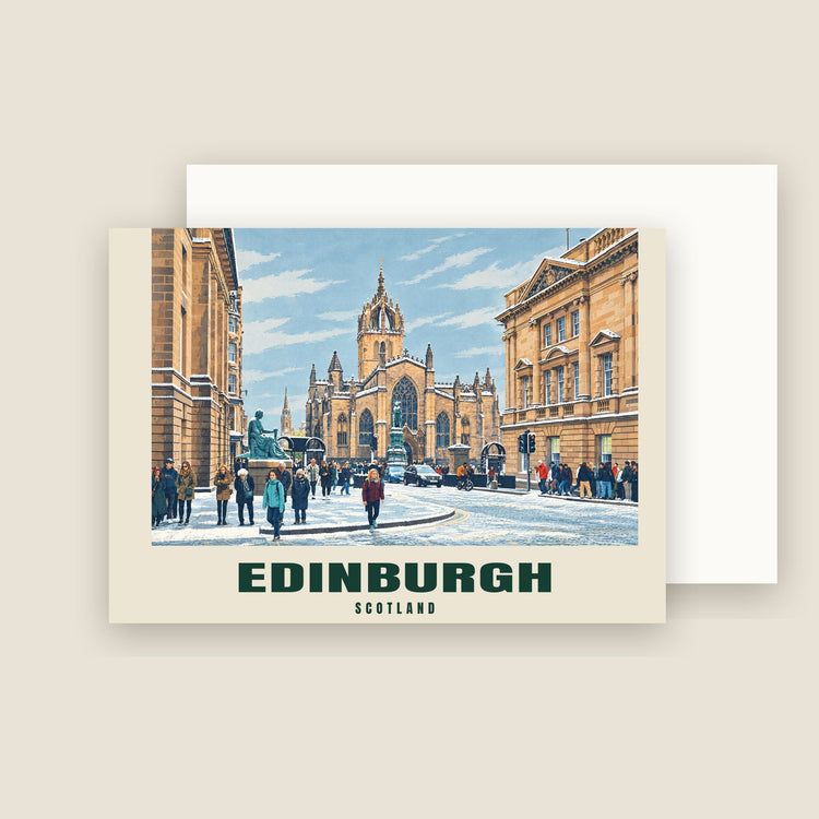 Weihnachtskarten „The Royal Mile, Edinburgh“ (10er-Pack)