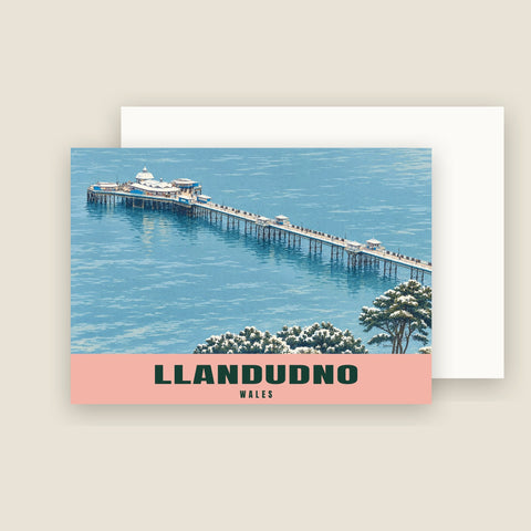 Cartes de Noël du jetée de Llandudno (lot de 10)