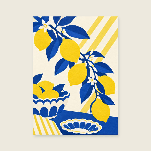 Lemon Branch at Noon Art Print