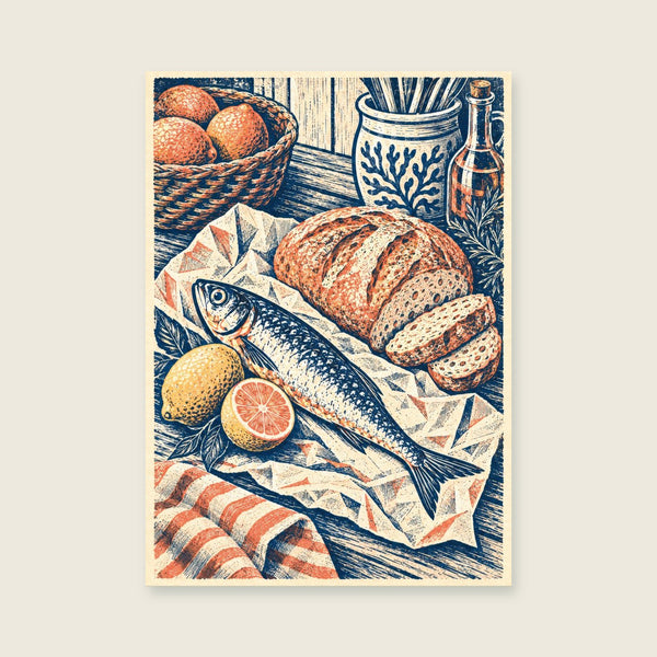 The Fishermans Lunch Art Print