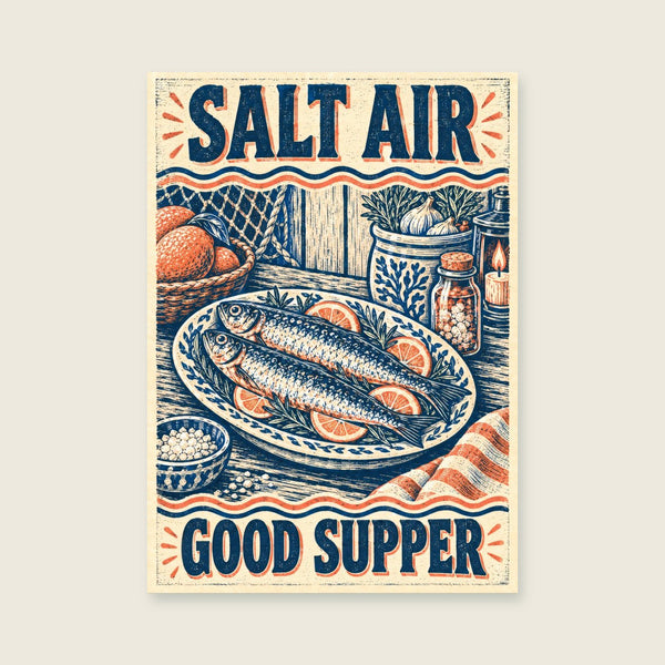 Salt Air Good Supper Art Print