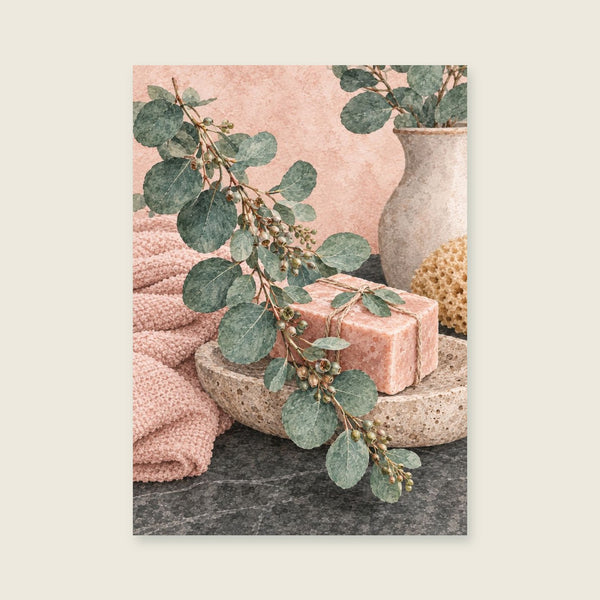 Lavender and the Soap Dish Art Print