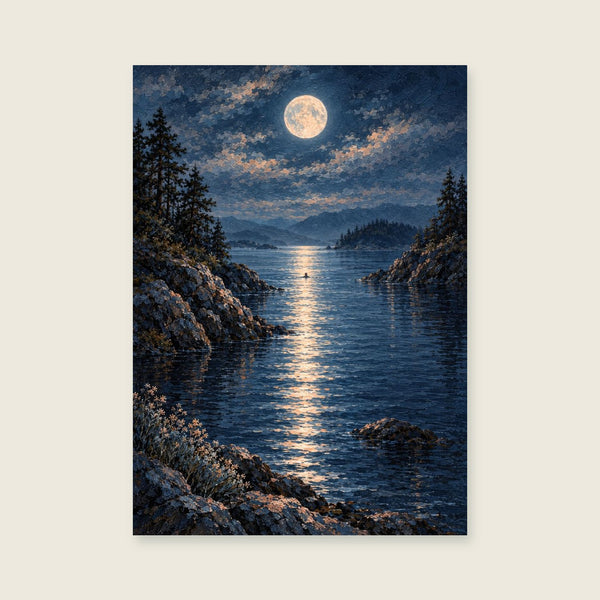 Moonlit Water Art Print