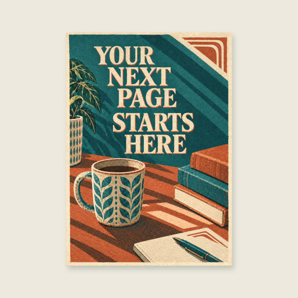 Your Next Page Starts Here Art Print