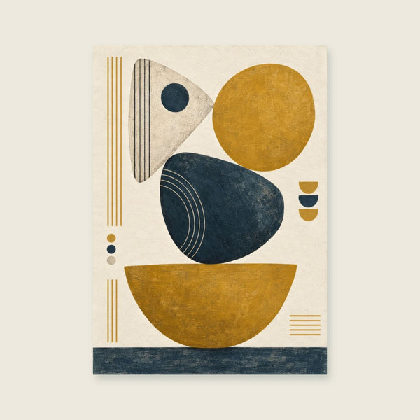 Balanced Blocks Art Print