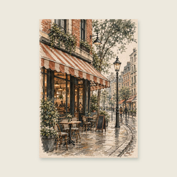 The Imaginary Corner Cafe Art Print