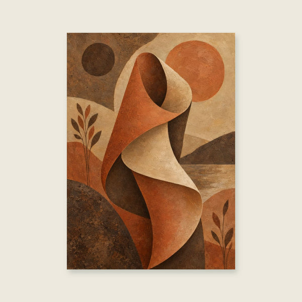 Ochre Fold Art Print