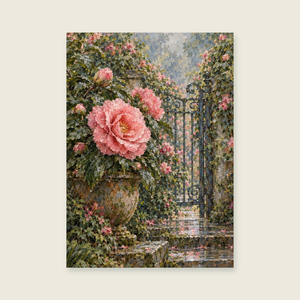 The Garden Gate Pot Art Print