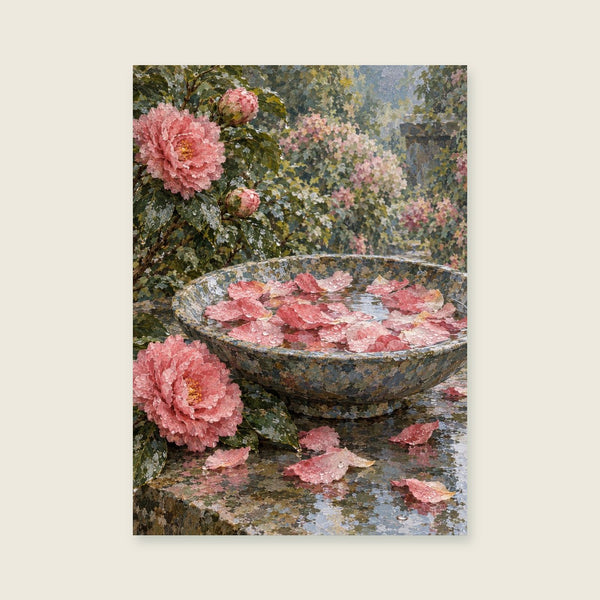 A Bowl of Fallen Petals Art Print