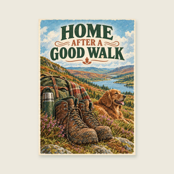 Home After a Good Walk Art Print