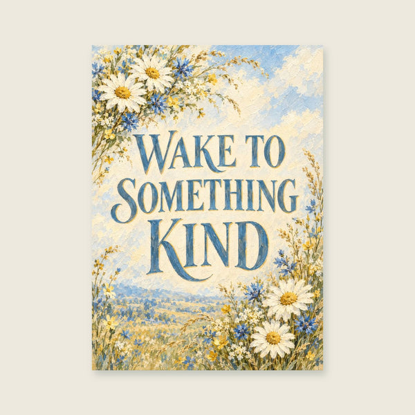 Wake to Something Kind Art Print