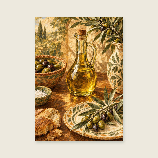 Sun on the Oil Bottle Art Print
