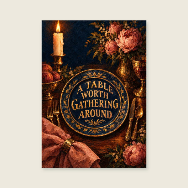 A Table Worth Gathering Around Art Print