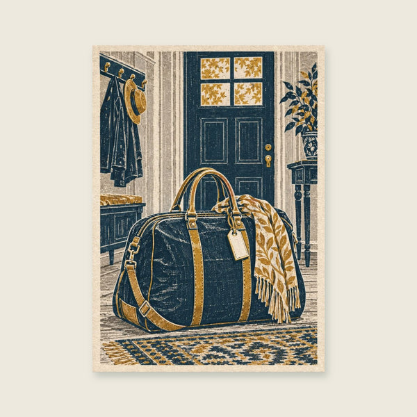 The Weekend Bag Art Print