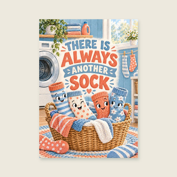 There Is Always Another Sock Art Print