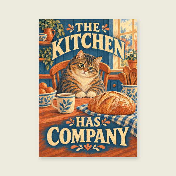 The Kitchen Has Company Art Print