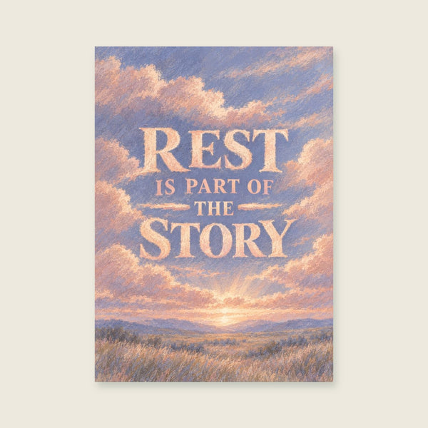 Le repos fait partie de l'histoire Impression d'art