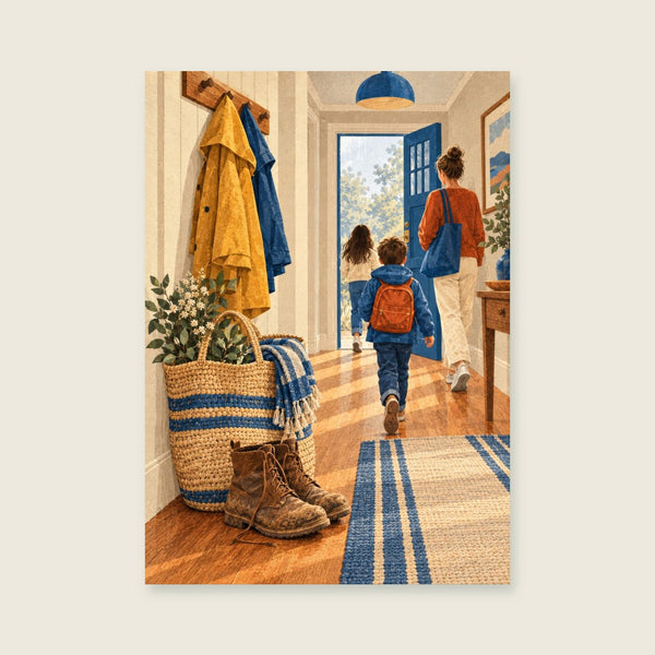 Woven market bag Art Print