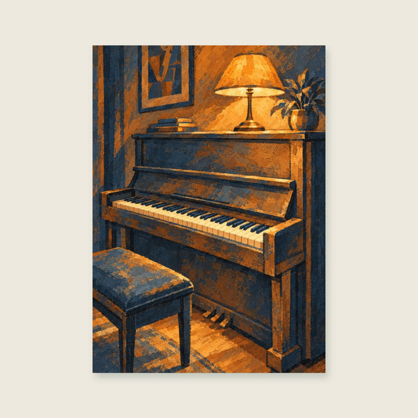 Unbranded upright piano Art Print