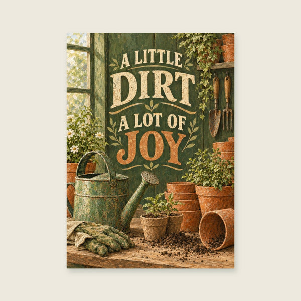 Little Dirt A Lot Of Joy Art Print