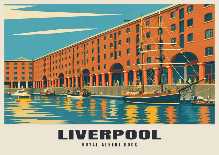 The Royal Albert Dock, Liverpool Poster