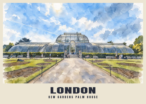 Affiche de la Palm House des Kew Gardens, Londres