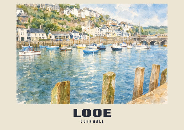Looe — English Watercolour Art Print