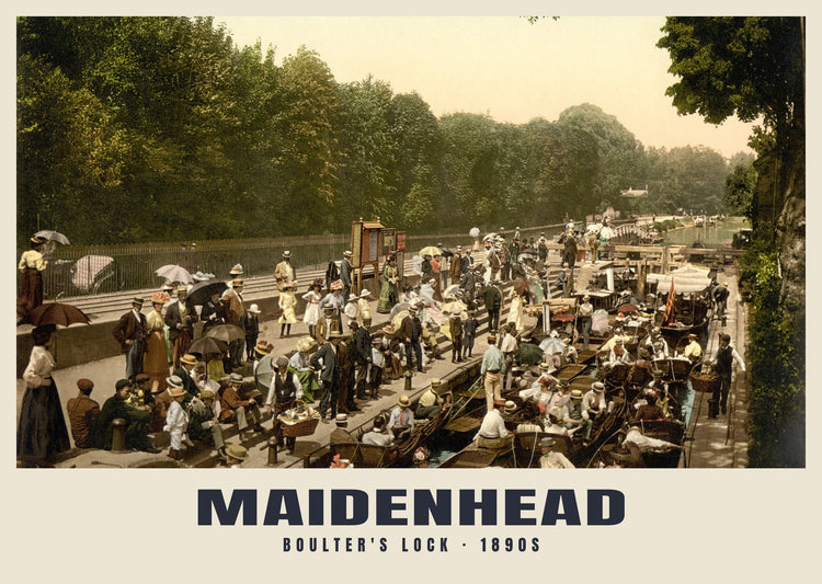 Boulter's Lock, Maidenhead, c. 1890–1900 Heritage Print