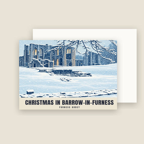 Furness Abbey, Barrow-in-Furness Christmas Cards (Pack of 10)